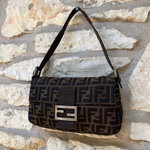 Fendi Brown and Black Shoulder Bag - Picture 4 of 14